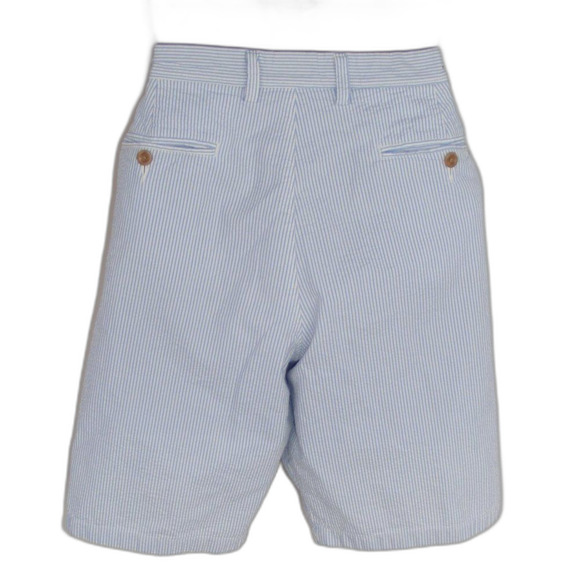 J. Crew Shorts, 34, Blue Seersucker, Club, Cotton, Bermuda - Picture 6 of 11